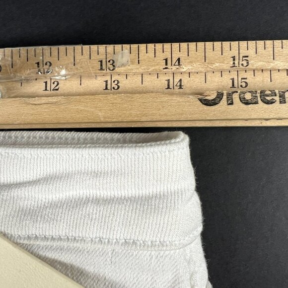 Letter To Juliet Jeans Women's 27 Sicily Flare Crop Mid Rise Optic White Denim - Picture 16 of 16